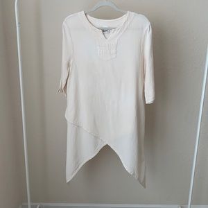 Oh My Gauze! Cotton Asymmetrical Tunic Blouse